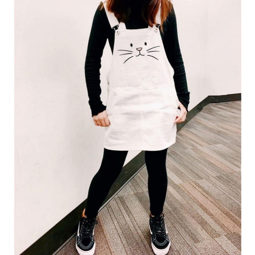 White Kitty Overall
